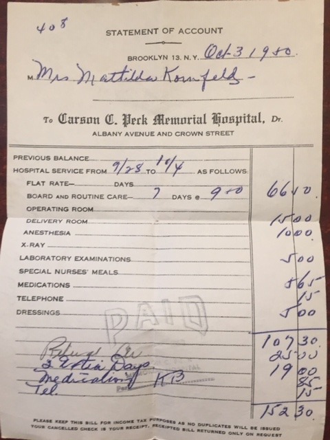 hospital-bill-of-birth-1950