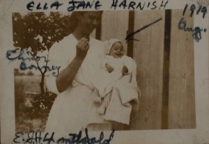 1919-August-Elinor-Bonney-holding-Ella-Jane-Harnish-4-mo-old-300x207